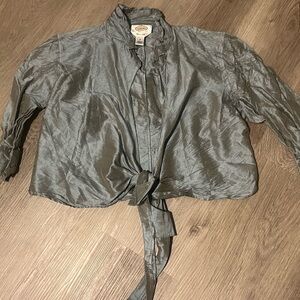 Talbots Shimmering Gray Women's Blazer